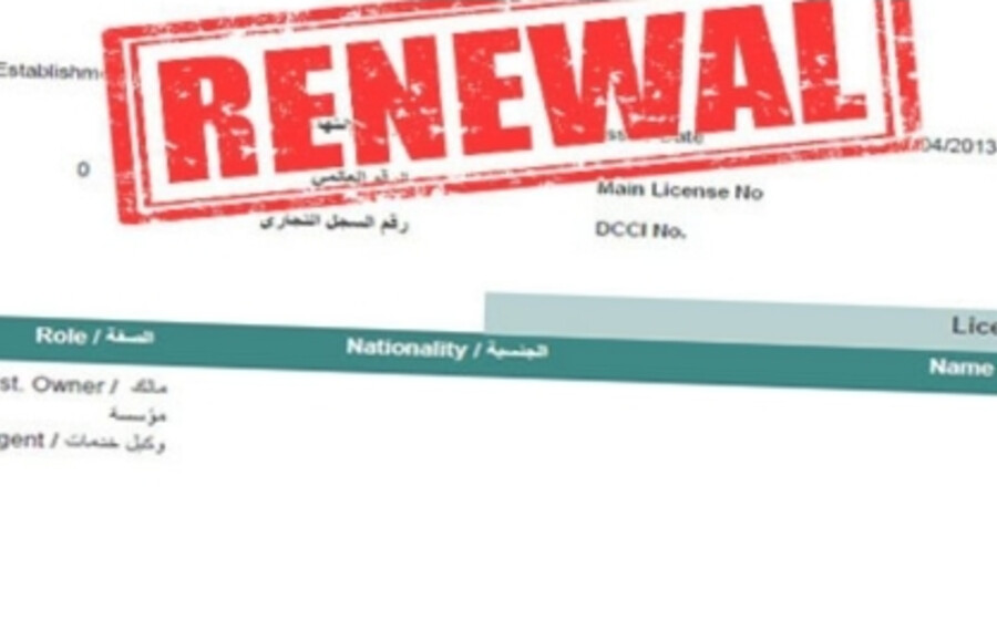 Professional reviewing trade license documents